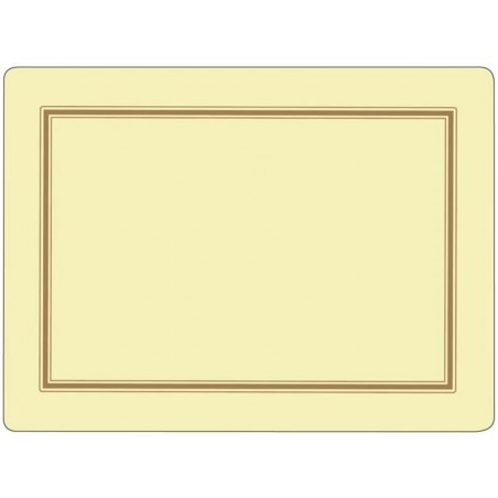 Classic Cream Pimpernel Placemats, Traditional, Rigid