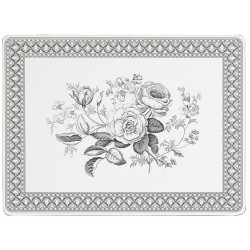 Pimpernel Heritage placemats, black and white Spode floral patterns