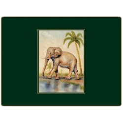 African Animals Lady Clare traditional placemats Elephant design