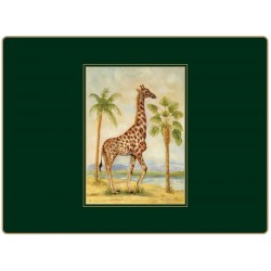 African Animals Lady Clare traditional placemats Giraffe