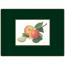 Two apples design Hooker Fruits placemats, by Lady Clare of Britain