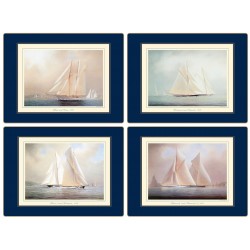 Racing Yachts Lady Clare placemats, set of 4, assorted designs