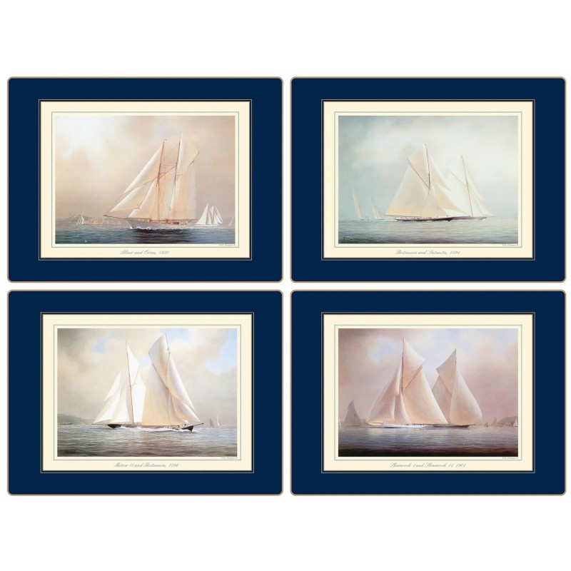 Racing Yachts Lady Clare placemats, set of 4, assorted designs