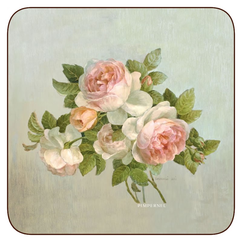 Pimpernel Antique Rose Coasters single image