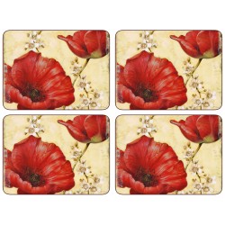 Poppy de Villeneuve Pimpernel Placemats set of 4