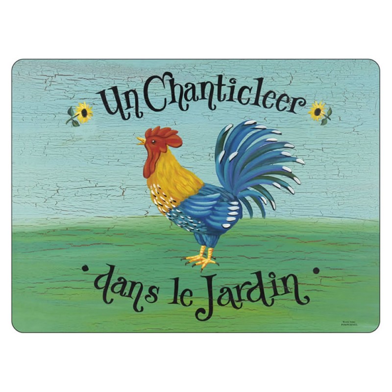 Dans Le Jardin Placemats Animal Design by Pimpernel Rooster image