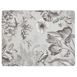 Pimpernel Vintage Garden placemats single black and white design